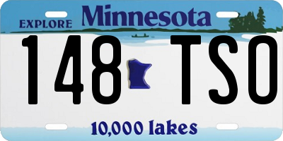 MN license plate 148TSO