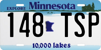 MN license plate 148TSP