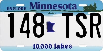 MN license plate 148TSR