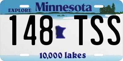 MN license plate 148TSS