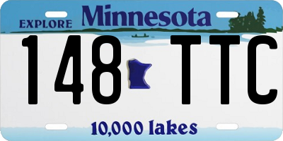 MN license plate 148TTC