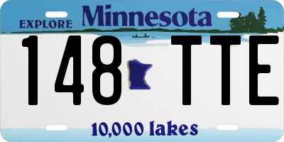 MN license plate 148TTE