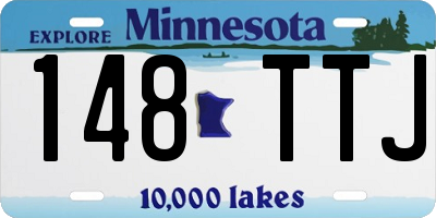 MN license plate 148TTJ