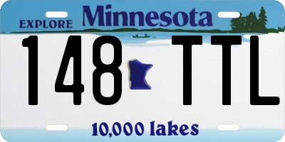 MN license plate 148TTL