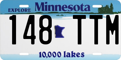 MN license plate 148TTM