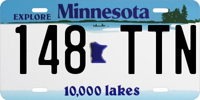 MN license plate 148TTN