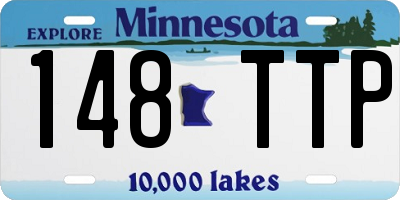 MN license plate 148TTP