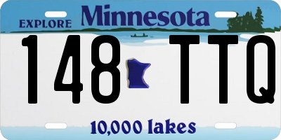 MN license plate 148TTQ