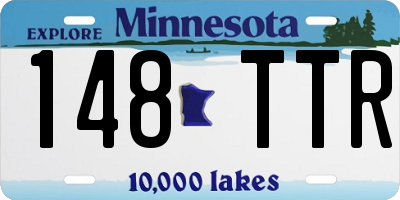 MN license plate 148TTR