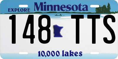 MN license plate 148TTS