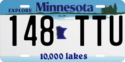 MN license plate 148TTU