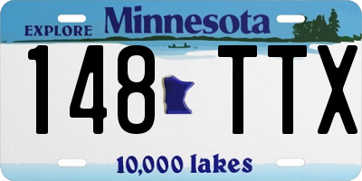 MN license plate 148TTX
