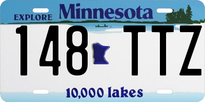 MN license plate 148TTZ