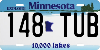 MN license plate 148TUB
