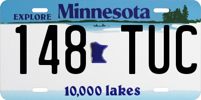MN license plate 148TUC