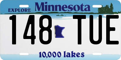 MN license plate 148TUE
