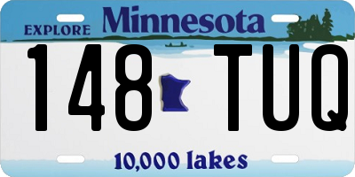 MN license plate 148TUQ