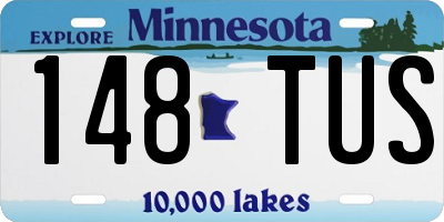 MN license plate 148TUS