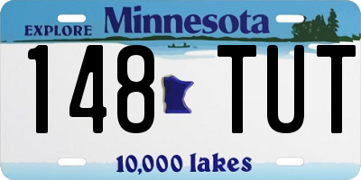 MN license plate 148TUT
