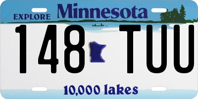 MN license plate 148TUU
