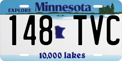 MN license plate 148TVC