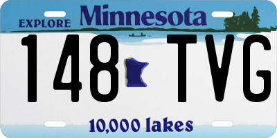 MN license plate 148TVG