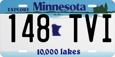 MN license plate 148TVI