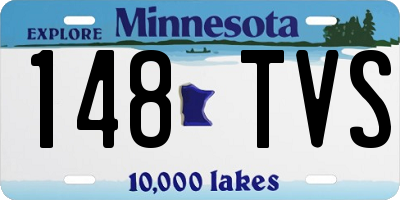 MN license plate 148TVS