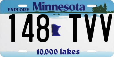 MN license plate 148TVV