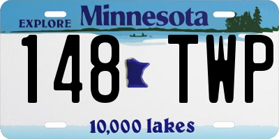MN license plate 148TWP