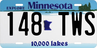 MN license plate 148TWS