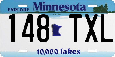 MN license plate 148TXL