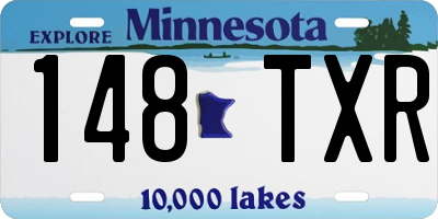 MN license plate 148TXR