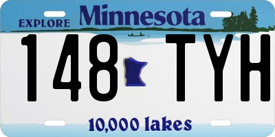 MN license plate 148TYH