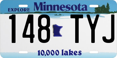 MN license plate 148TYJ