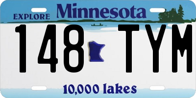 MN license plate 148TYM