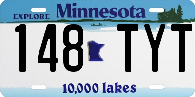 MN license plate 148TYT