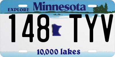 MN license plate 148TYV