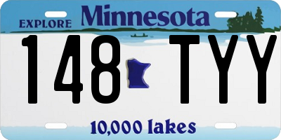MN license plate 148TYY