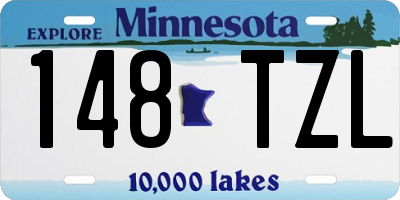 MN license plate 148TZL