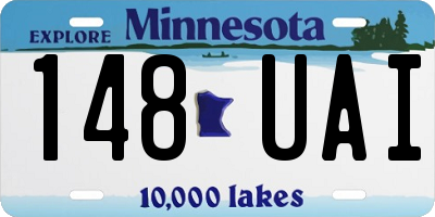 MN license plate 148UAI