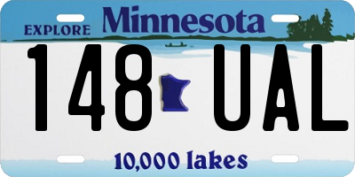MN license plate 148UAL