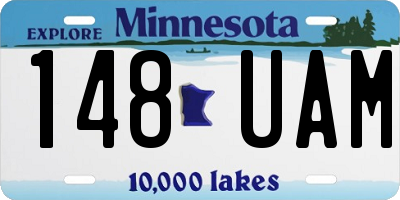 MN license plate 148UAM