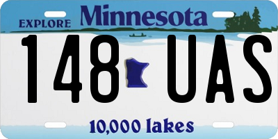 MN license plate 148UAS