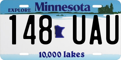 MN license plate 148UAU