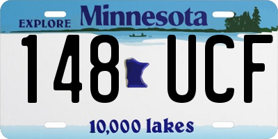 MN license plate 148UCF