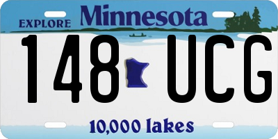MN license plate 148UCG