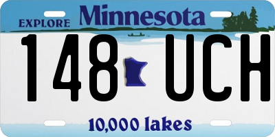 MN license plate 148UCH