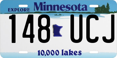 MN license plate 148UCJ