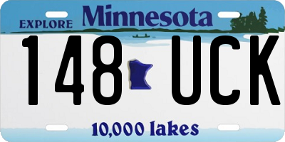MN license plate 148UCK